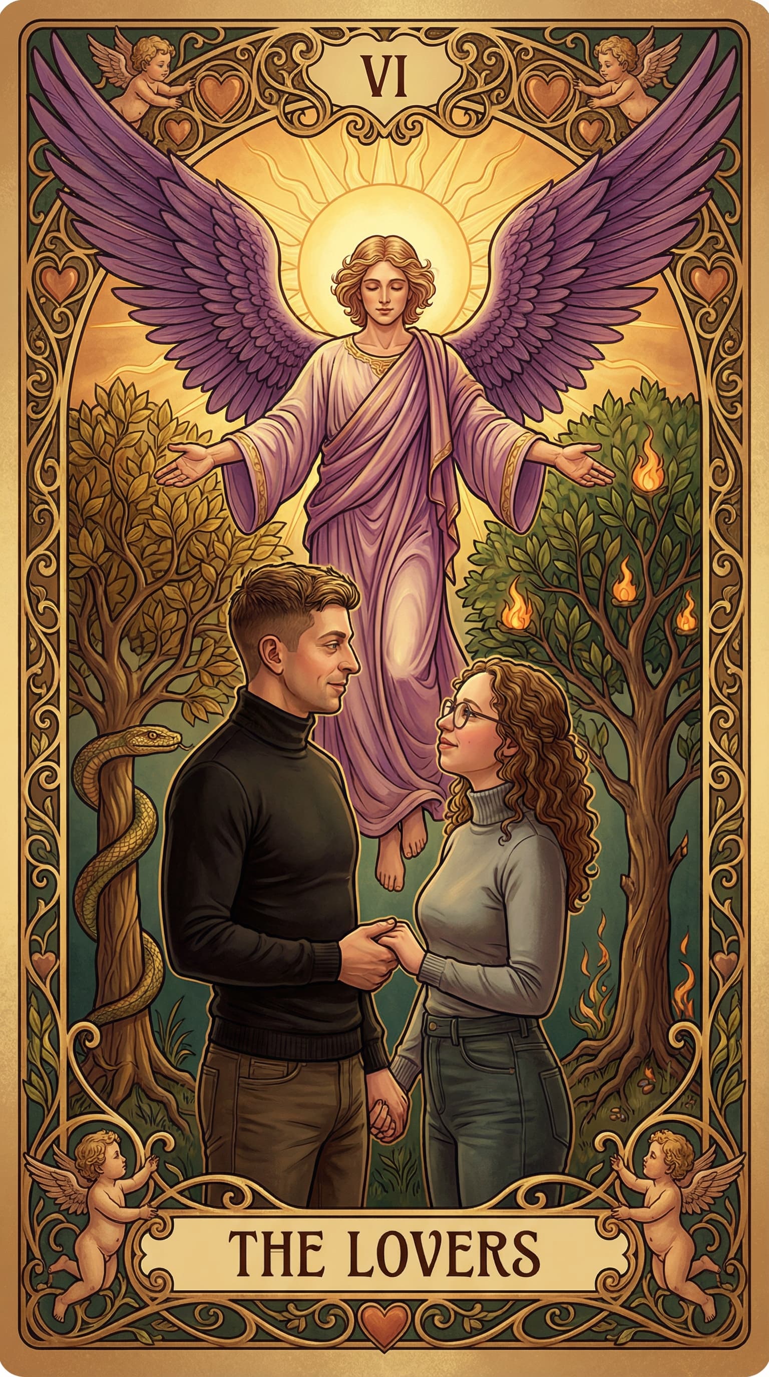 Lovers Tarot example 1